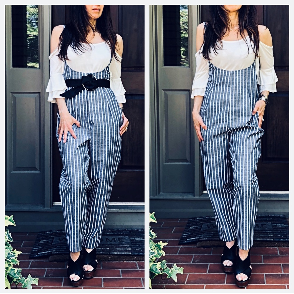 ✨LAST ONE ✨Absolutely unique Striped jumpsuit - Picture 2 of 8